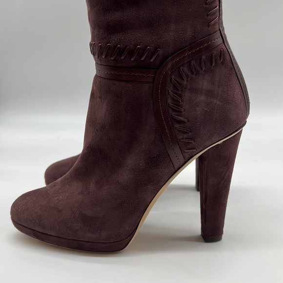 JIMMY CHOO EUSTON SUEDE OVER THE KNEE BOOTS.  NEVER WORN size 38.5 - Picture 4 of 8